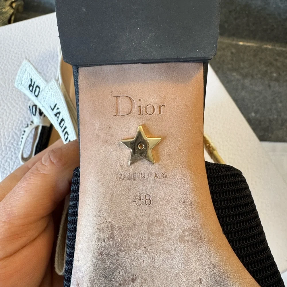 Dior Black J'Adior Slingback Shoes - Picture 9 of 12